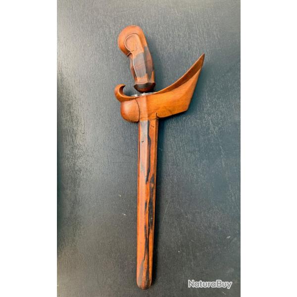 ANCIEN COUTEAU INDONESIEN KRISS / KERIS, CIRCA 1920, BELLE LAME, COLLECTION ASIE JAVA BALI