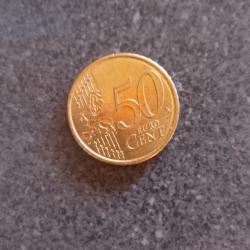 Pi&egrave;ce rare de 50 centimes fabriqu&eacute; l'ann&eacute;e 2022 pour la Principaut&eacute; d'Andorre