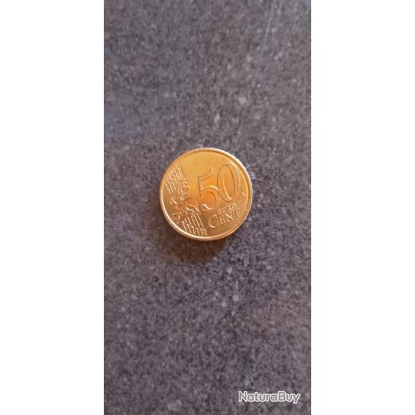 Pi�ce rare de 50 centimes fabriqu� l'ann�e 2022 pour la Principaut� d'Andorre