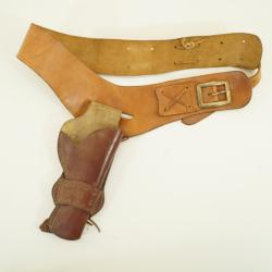 holster cuir beige cowboy occasion