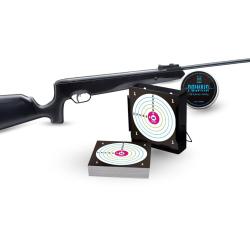 Pack Carabine Snowpeak SR1200S Calibre 4.5mm 19.9 Joules + Plombs + Cibles + Porte Cible