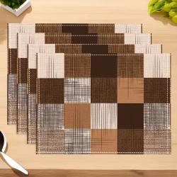 8 Set de Table en LIN Tiss&eacute;