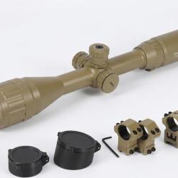 Lunette de Vis&eacute;e 3-12x40 AO R&eacute;ticule Lumineux RGB Duplex Parallaxe Rail 11 mm/20 mm Chasse Tir Arbal