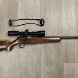 Carabine &agrave; verrou KRICO - Calibre .22 LR - Canon 57 cm + Lunette neuve 3-9x40 (Occasion)