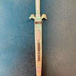 ANCIEN LONG COUTEAU AFRICAIN D'ORIGINE TOUAREG DE FORME ORIGINALE POUR COLLECTION