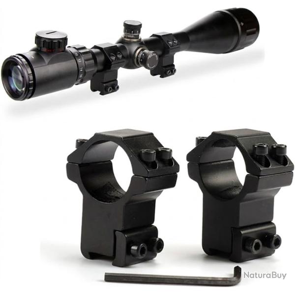 Lunette de Vis�e 4-16x40 AOE R�ticule Lumineux Rouge Vert Rail 11mm 20mm Chasse Tir Pr�cision