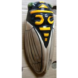 Grosse Cigale Murale Bouqueti&egrave;re 26 cm En C&eacute;ramique - sign&eacute; Vallauris