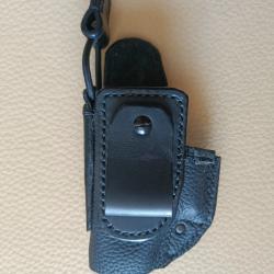 holster cuir gaucher pour Glock 26