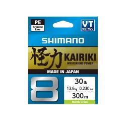 Tresse SHIMANO Kairiki 8+ Green 300m &Oslash; 0.28mm