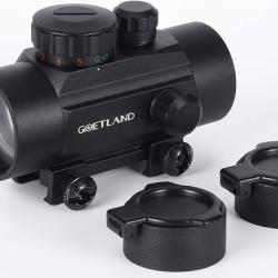 Point Rouge 1x30mm 4 MOA R&eacute;ticule Rouge Vert Rail 20mm &Eacute;tanche Antibu&eacute;e Chasse Tir Airsoft Noir