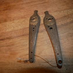 Platines de fusil &agrave; percussion "Manuf d'Armes & Cycles La Favourite St Etienne"