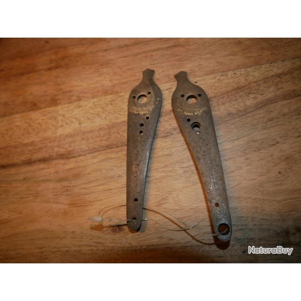 Platines de fusil � percussion "Manuf d'Armes & Cycles La Favourite St Etienne"