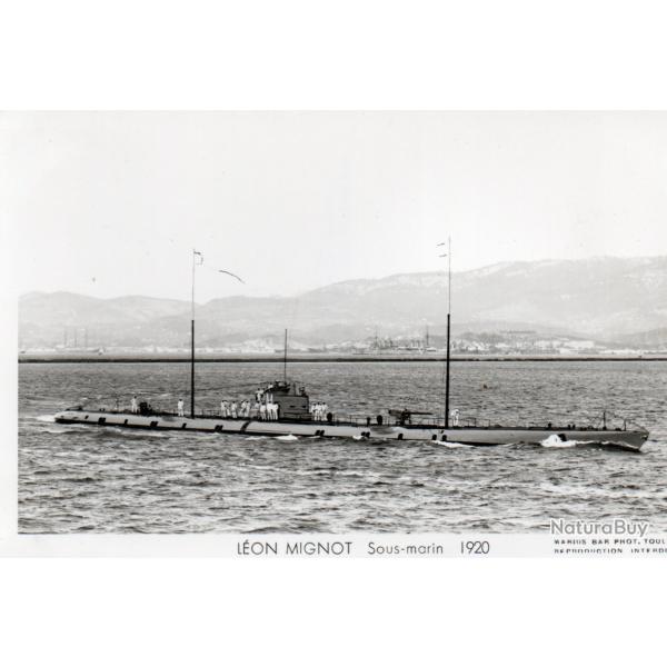 Carte postale sous-marin L�on Mignot 1920 N�7887