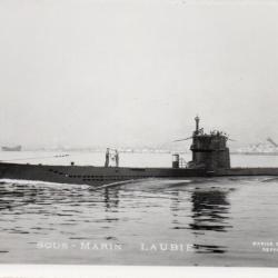 Carte postale SOUS-MARIN LAUBIE -N&deg;7891