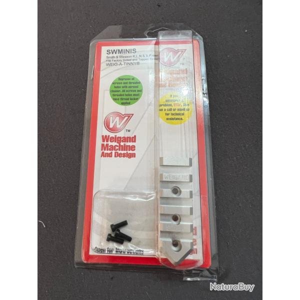Embase Rail picatiny Weigand NEUF pour Smith et Wesson 686 629 etc carcasse K L N X Frame