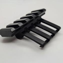 NEUF Rail Picatinny &agrave; 45 degr&eacute;s ALUMINIUM RENFORCE, DISCRET NOIR.TRES BONNE QUALIT&Eacute;!