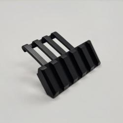 NEUF Rail Picatinny 45 degr&eacute;s ALUMINIUM RENFORCE DISCRET NOIR MAT /!] AVEC FINITION ANTI TRACE /!] .