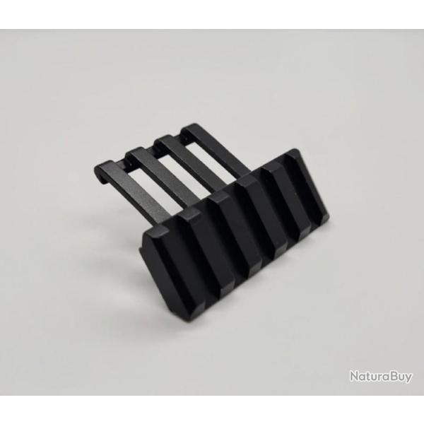 NEUF Rail Picatinny 45 degr�s ALUMINIUM RENFORCE DISCRET NOIR MAT /!] AVEC FINITION ANTI TRACE /!] .