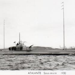 Carte Postale Sous-marin ATALANTE 1930 -N&deg;7894