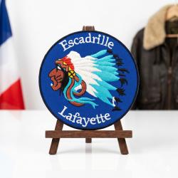 Escadrille Lafayette &agrave; coudre ou &agrave; coller au fer &agrave; repasser ( 90 mm )