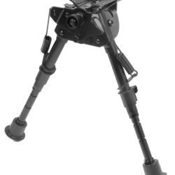 Bipied t&ecirc;te articul&eacute;e ou fix&eacute; 5 positions 15-22 cm T&ecirc;te articul&eacute;e