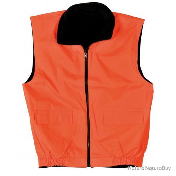 DESTOCKAGE - GILET R�VERSIBLE POLAIRE 100% POLYESTER