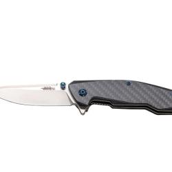 DESTOCKAGE - COUTEAU DE SPORT JKR PRO 10.007, MANCHE EN FIBRE DE CARBONE ET G10.