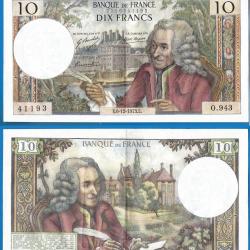 France 10 Francs 1973 6 Decembre Billet Franc Voltaire