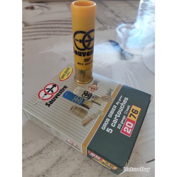 Balle fleche Sauvestre - sans plomb - cal 20/76