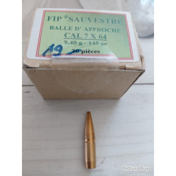 Ogives FIP SAUVESTRES - CAL 7X64 - Balle d'approche