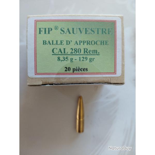 Ogives FIP SAUVESTRE - CAL 280 Rem - Balle d'approche