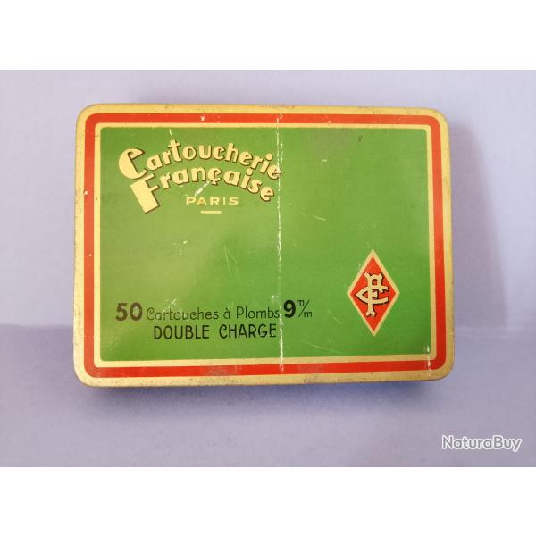 ! BOITE COMPLETE 9mm FLOBERT CARTOUCHERIE FRANCAISE  EN TRES BON ETAT POUR LA COLLECTION .