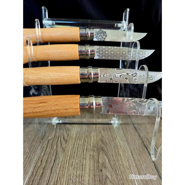 Opinel / Gravure Laser sur lameDesign geometrie