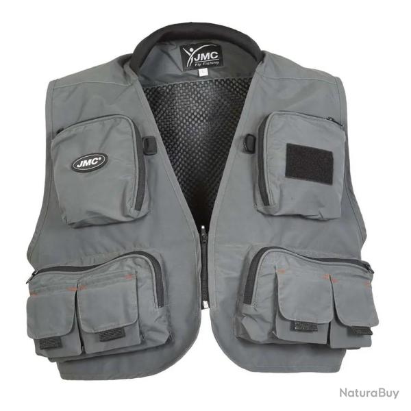 Gilet de P�che JMC Diplomat V2 Gris XS Gris