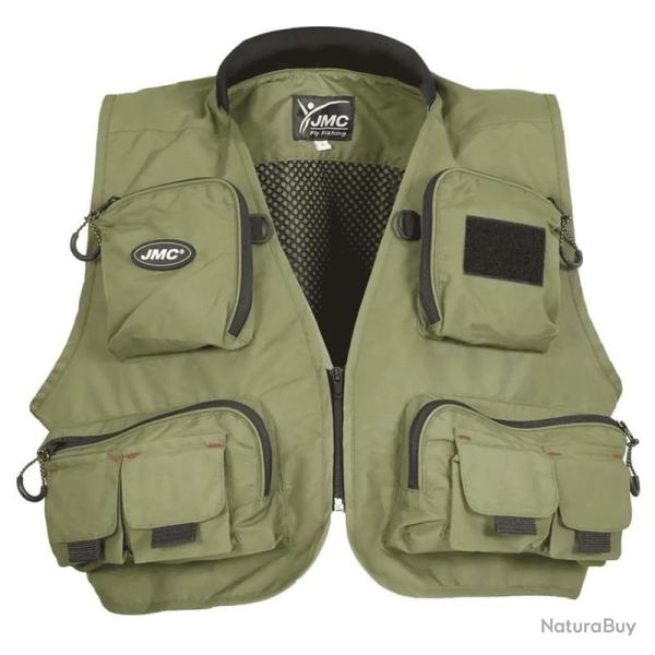 Gilet de P�che JMC Diplomat V2 Olive Olive XS