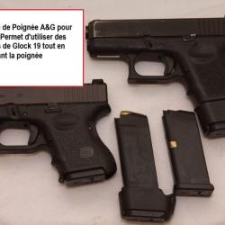 Extension /prolongateur pour Glock 26 / 33