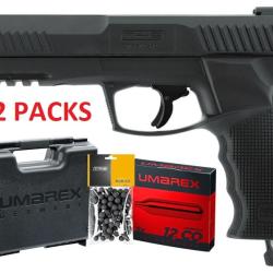 VENTE FLASH !!! - X2 PACKS PRET A TIRER T4E TP50 GEN.2 CAL 50 - 13 J (100 BILLES, 5 CO2, MALLETTE)