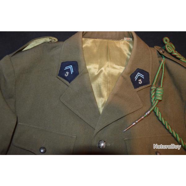 VAREUSE & PANTALON D'UN MAJOR DU 3� REGIMENT DE HUSSARDS-CAVALERIE GUERRES D'INDOCHINE & ALGERIE