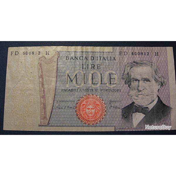 Italie, billet de 1000 lires  rare 1980 ttb