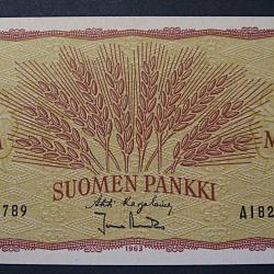 Finlande, billet de 1 markka  1963 ttb ++