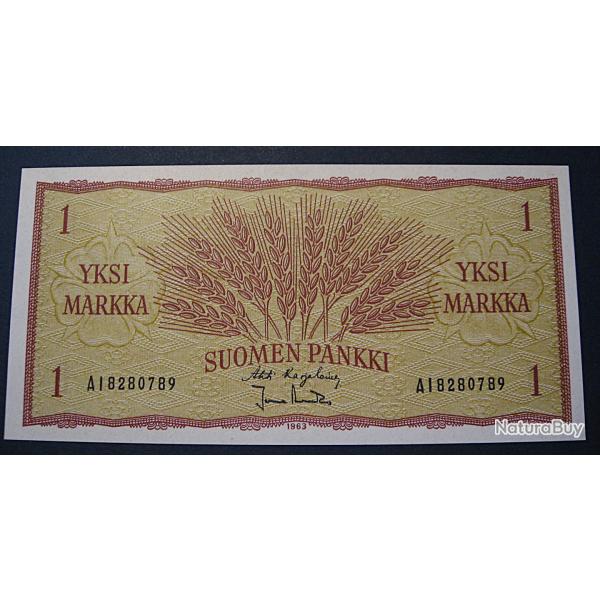 Finlande, billet de 1 markka  1963 ttb ++