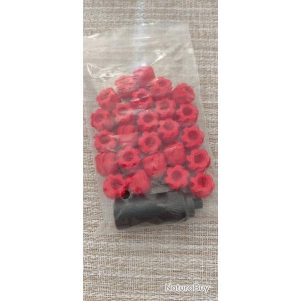 Embout SELF-GOMM SAPL filetage M8x100 + lot de 25 slugs 18mm