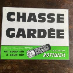 Plaque de chasse publicitaire, pas de prix de r&eacute;serve