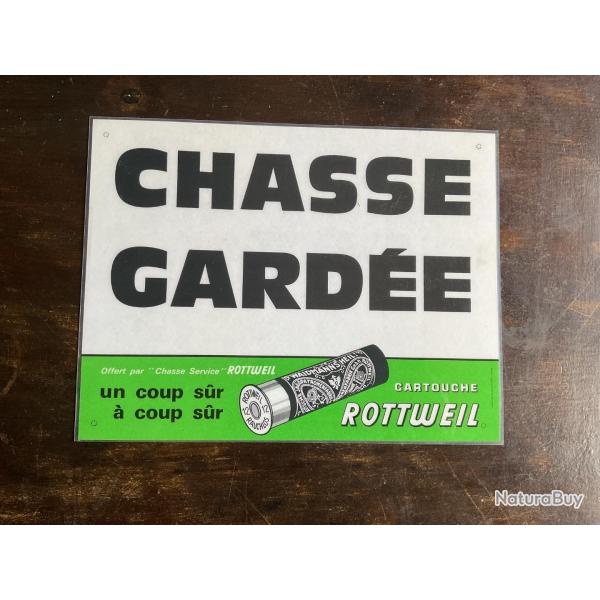 Plaque de chasse publicitaire, pas de prix de r�serve