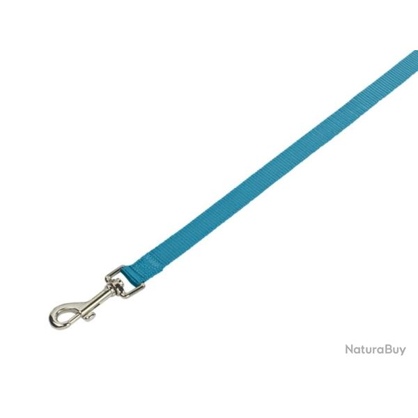 LAISSE NYLON CLASSIC NOBBY S-M BLEU CIEL