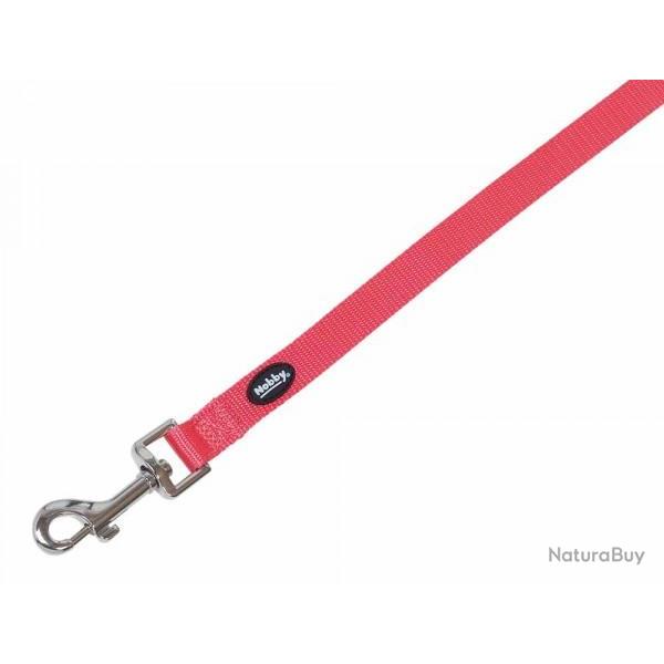 LAISSE NYLON CLASSIC NOBBY S-M CORAIL