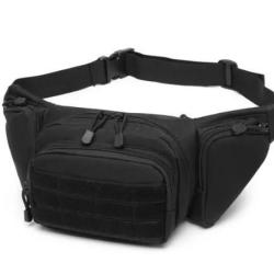 Sacoche banane tactique - Noire - v1 - Livraison gratuite (1)