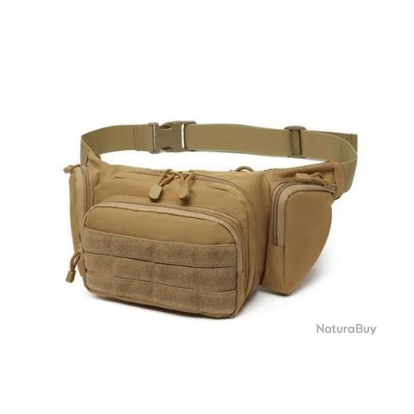 Sacoche banane tactique - Beige/TAN - v1 - Livraison gratuite (1)