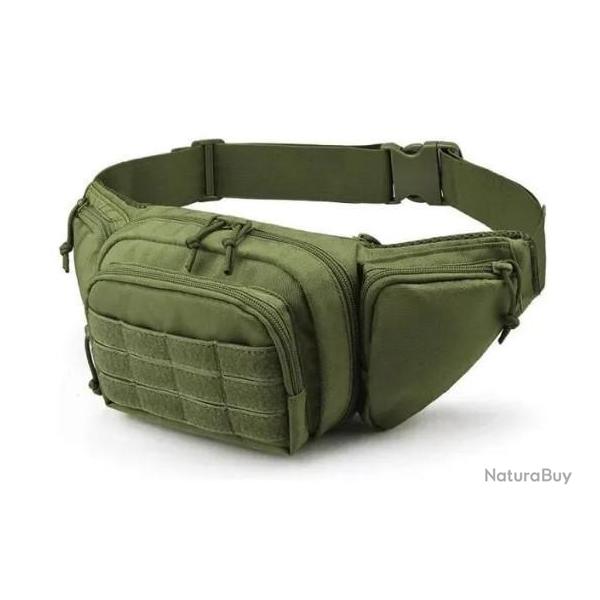 Sacoche banane tactique - Kaki - v1 - Livraison gratuite (1)
