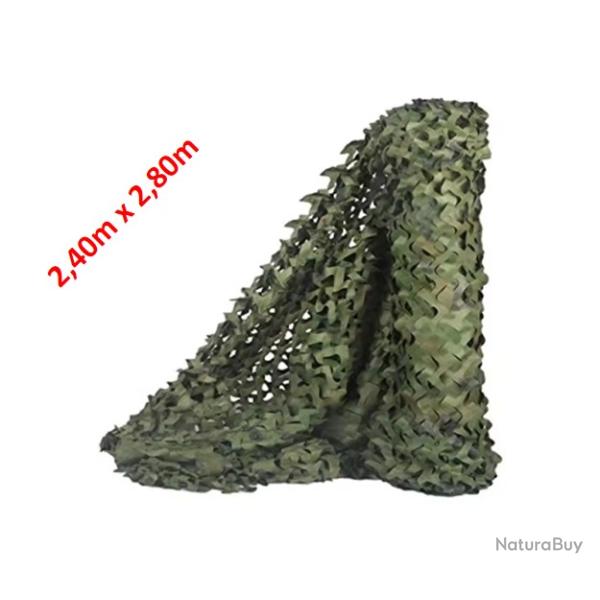 Filet de camouflage Jungle vert 2.40m x 2.80m - Livraison gratuite (2)
